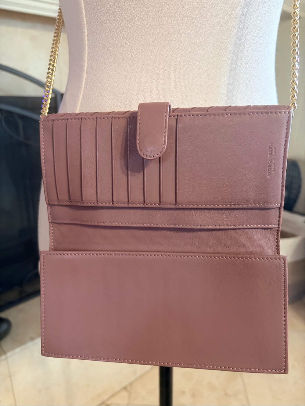 *GIFT READY* Bottega Veneta Blush Intrecciato Leather Wallet+COA/box/dust bag - Picture 7 of 10